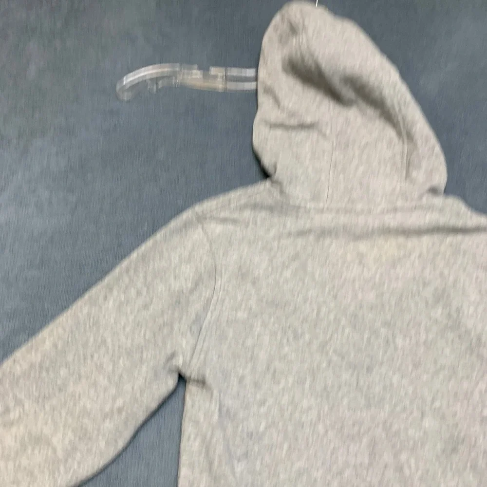 Nike Hoodie Kids Small Gray Swoosh Logo Kangaroo‎ Pocket Long Sleeve Pullover